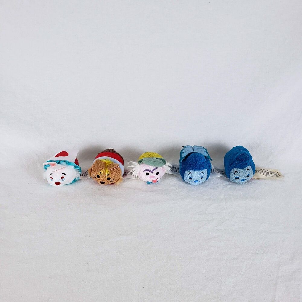 Disney Tsum Tsum Plush Lot - Alice in Wonderland Mad Hatter Hare Caterpillar